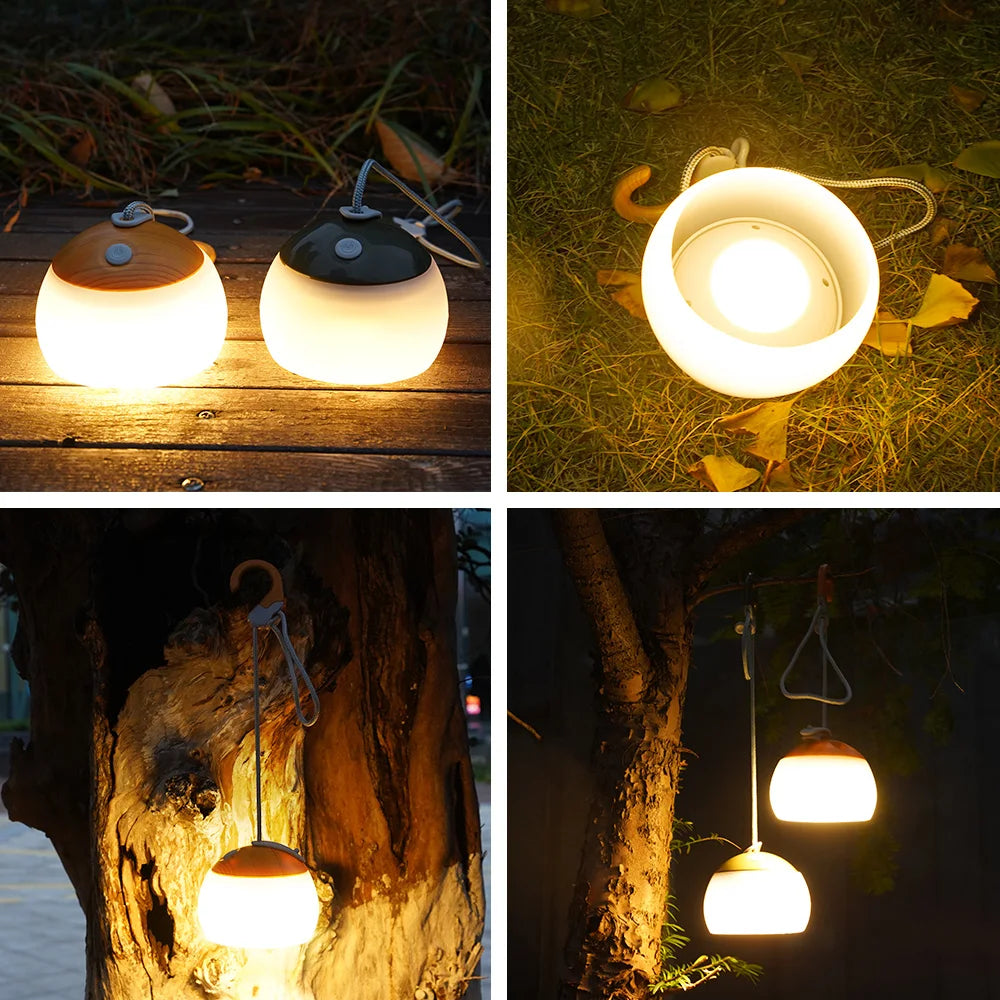 CampGlow - Retro Uppladdningsbar Campinglampa med USB