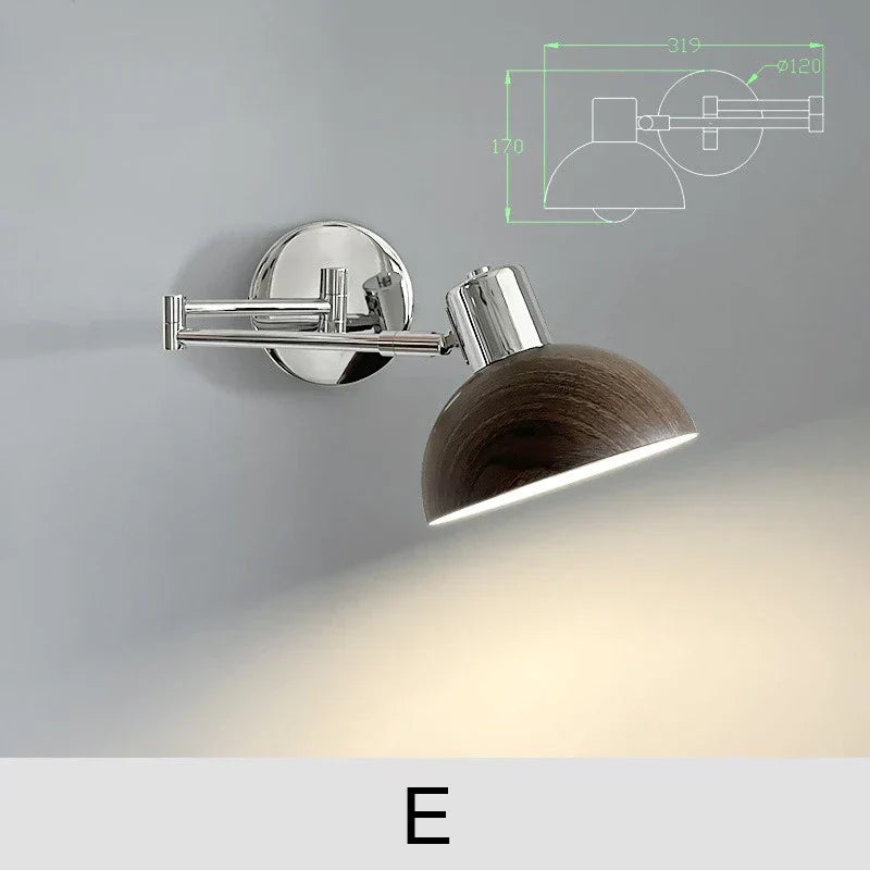 Telescopic Lamp – Adjustable Retro Bedside Lamp with Reading Function