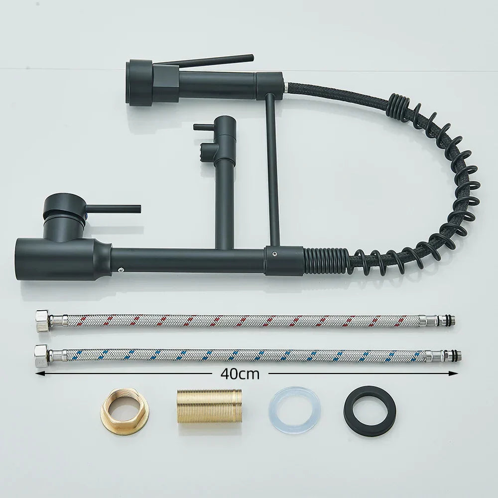 HydroFlex – Modern Kitchen Faucet with Double Outlet