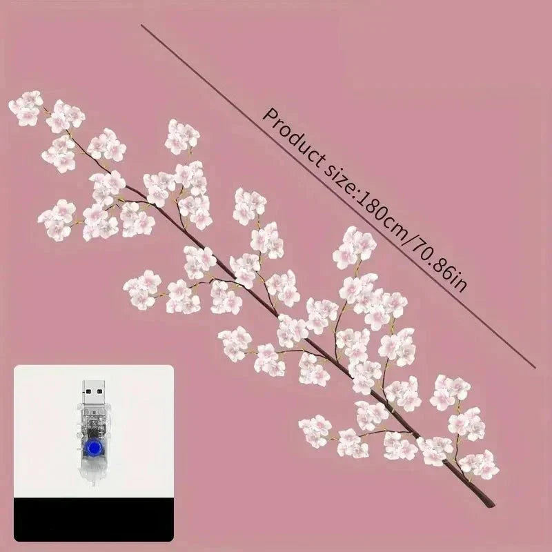 PetalGlow - Captivating Sakura LED String Lights