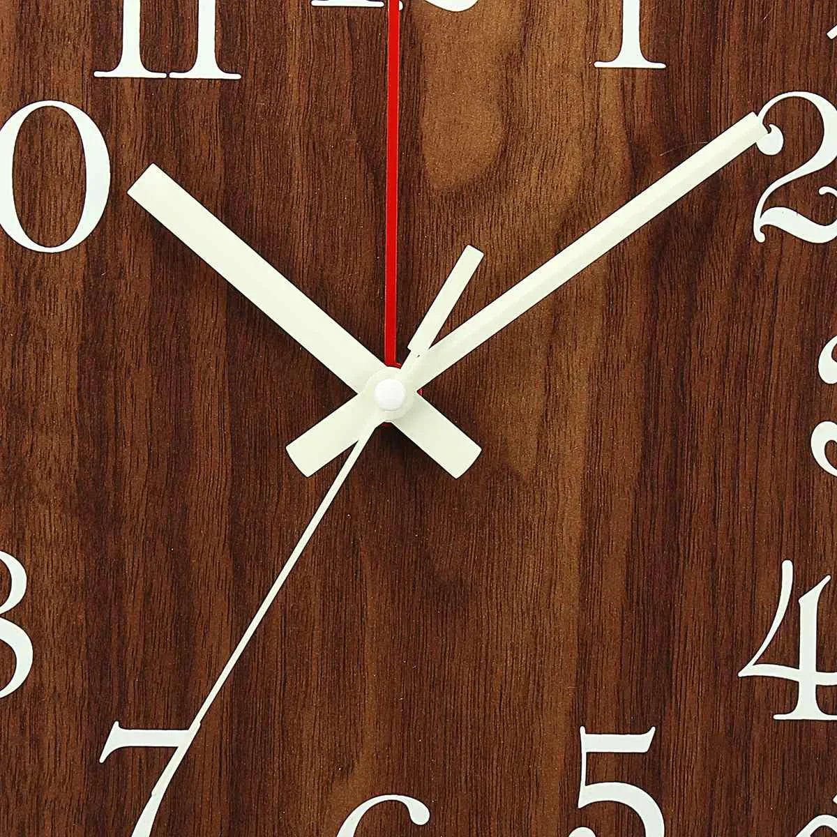 GlowClock – Luxurious Wooden Wall Clock with Night Light