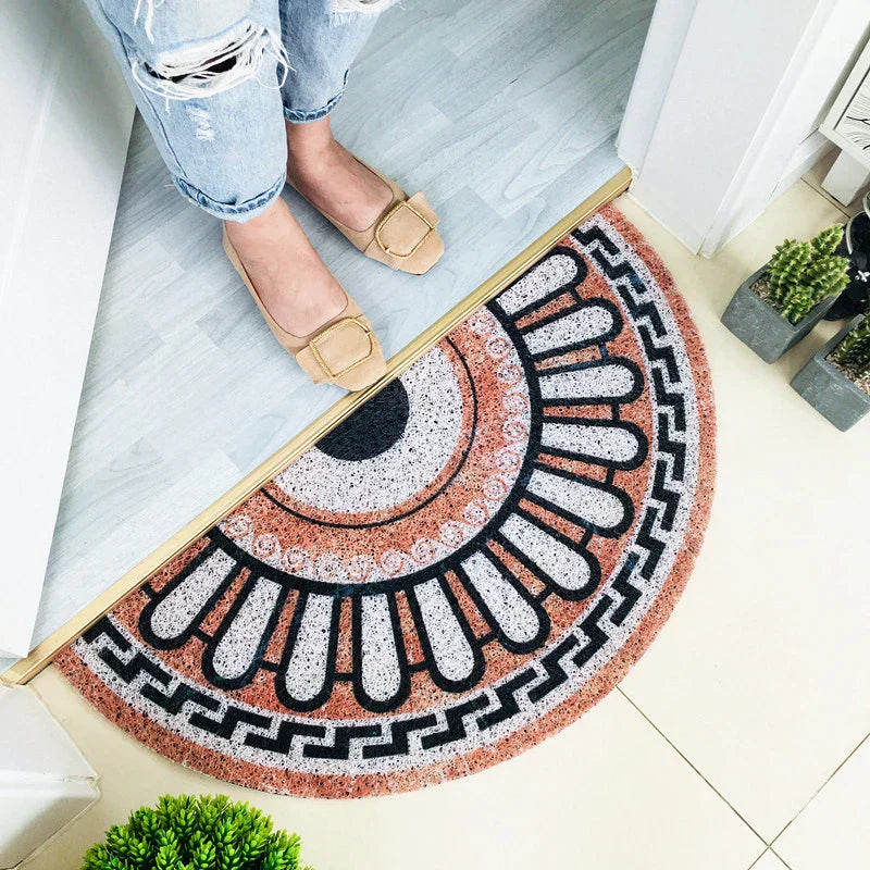 FloraMat - Elegant Half Round Doormat for Your Home