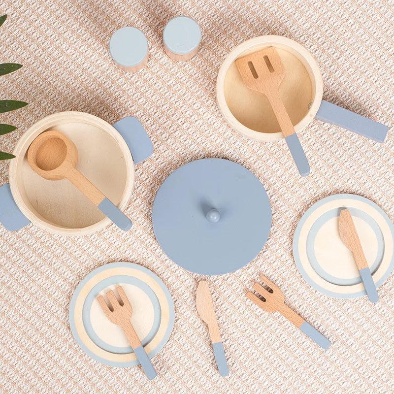 MiniCook Set – Wooden Kitchen Accessories for Kids