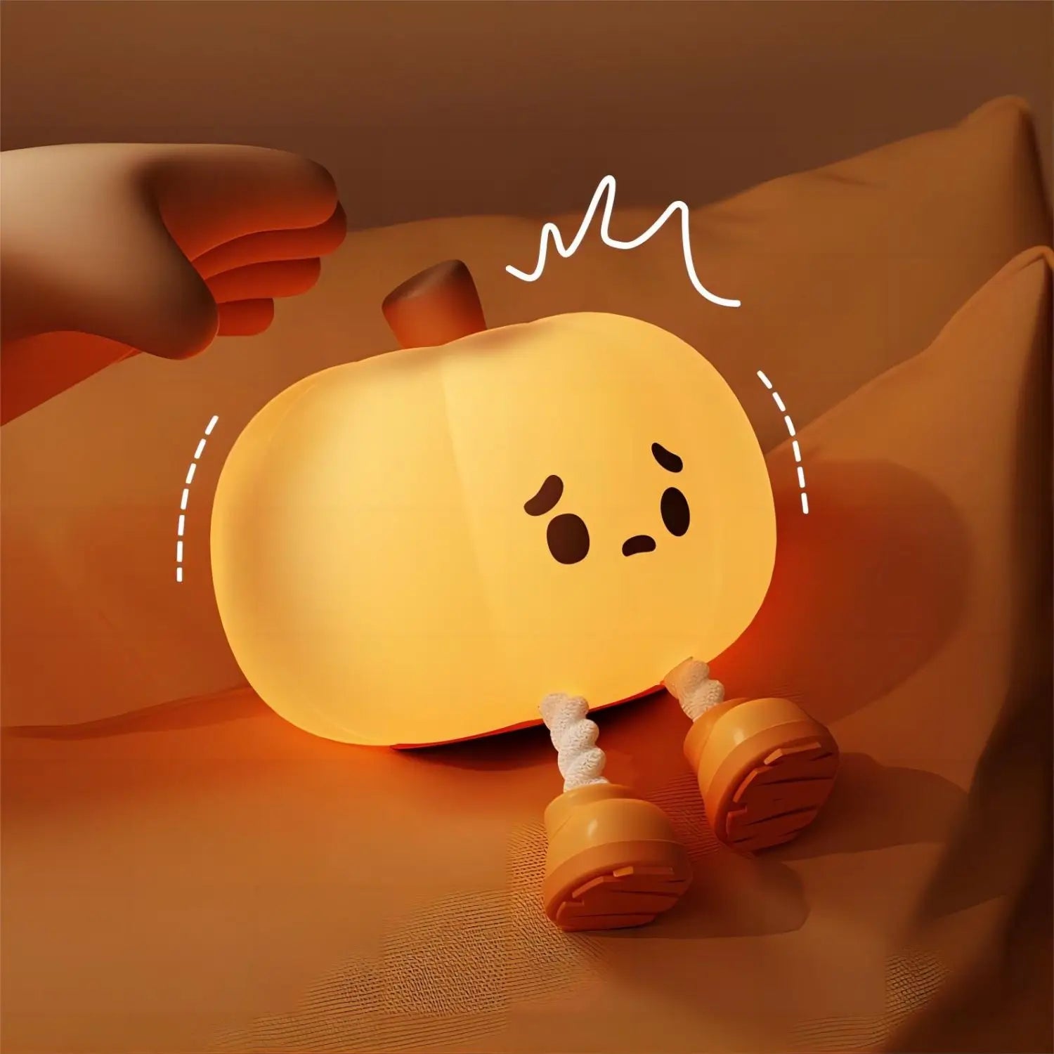 GlowPumpkin Lamp - Atmospheric Night Lamp with Warm Glow