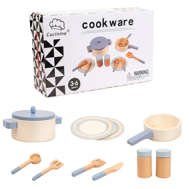 MiniCook Set – Wooden Kitchen Accessories for Kids