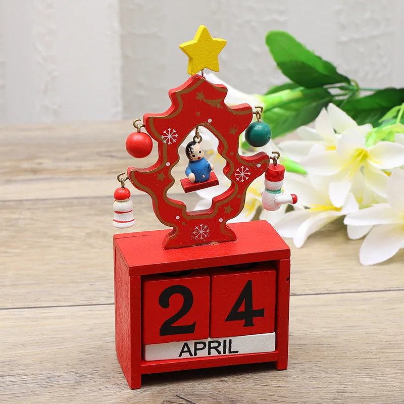 Joyful Countdown Tree - Playful Wooden Christmas Tree