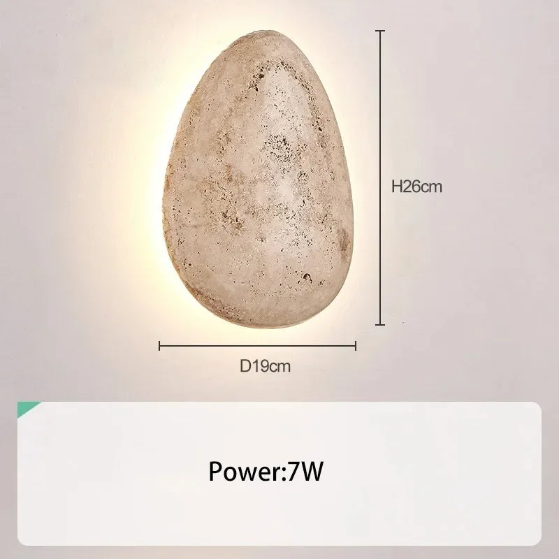 ZenGlow Vägglampa - Wabi-Sabi Minimalism för Din Vägg