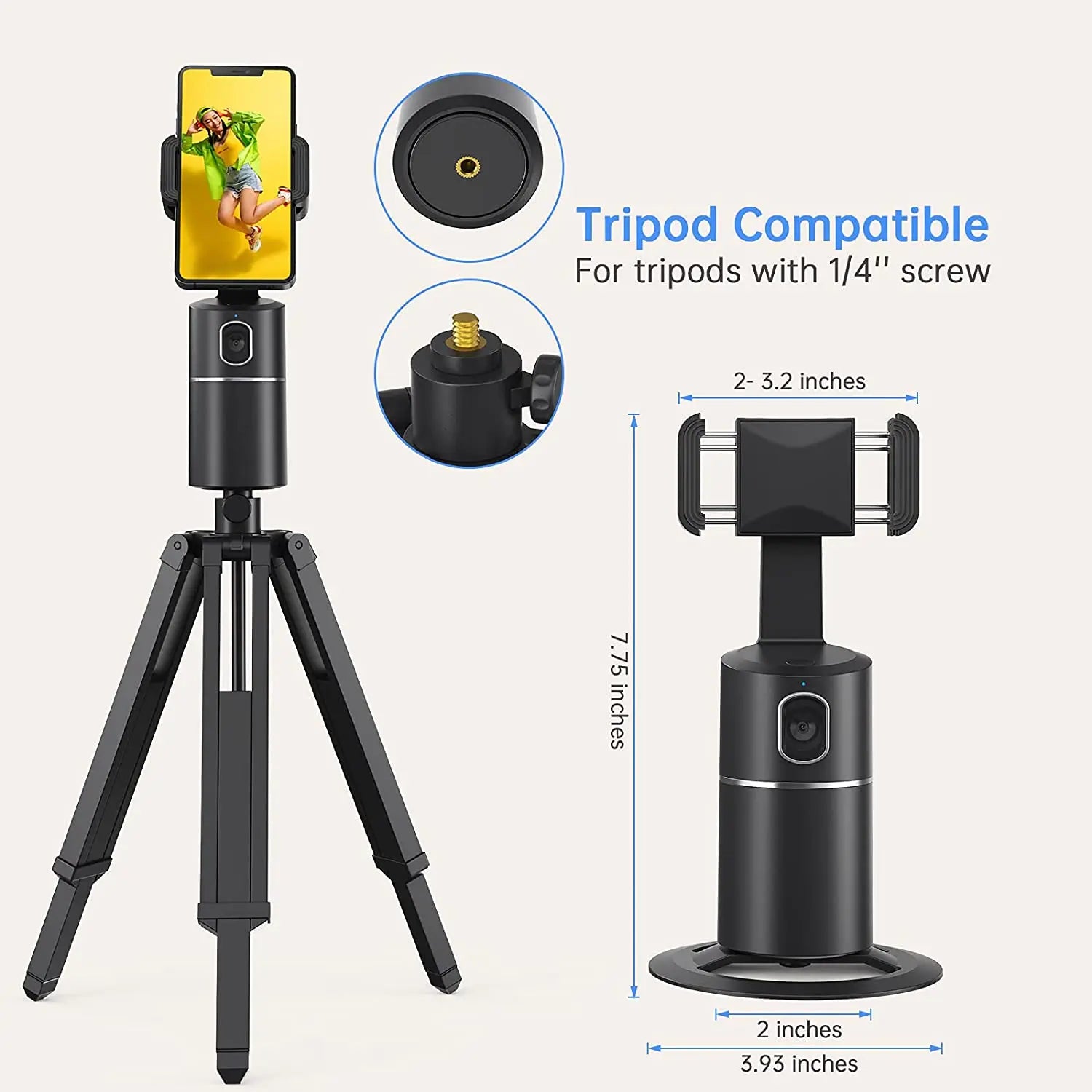 Follow Frame - Automatic phone holder with facial recognition