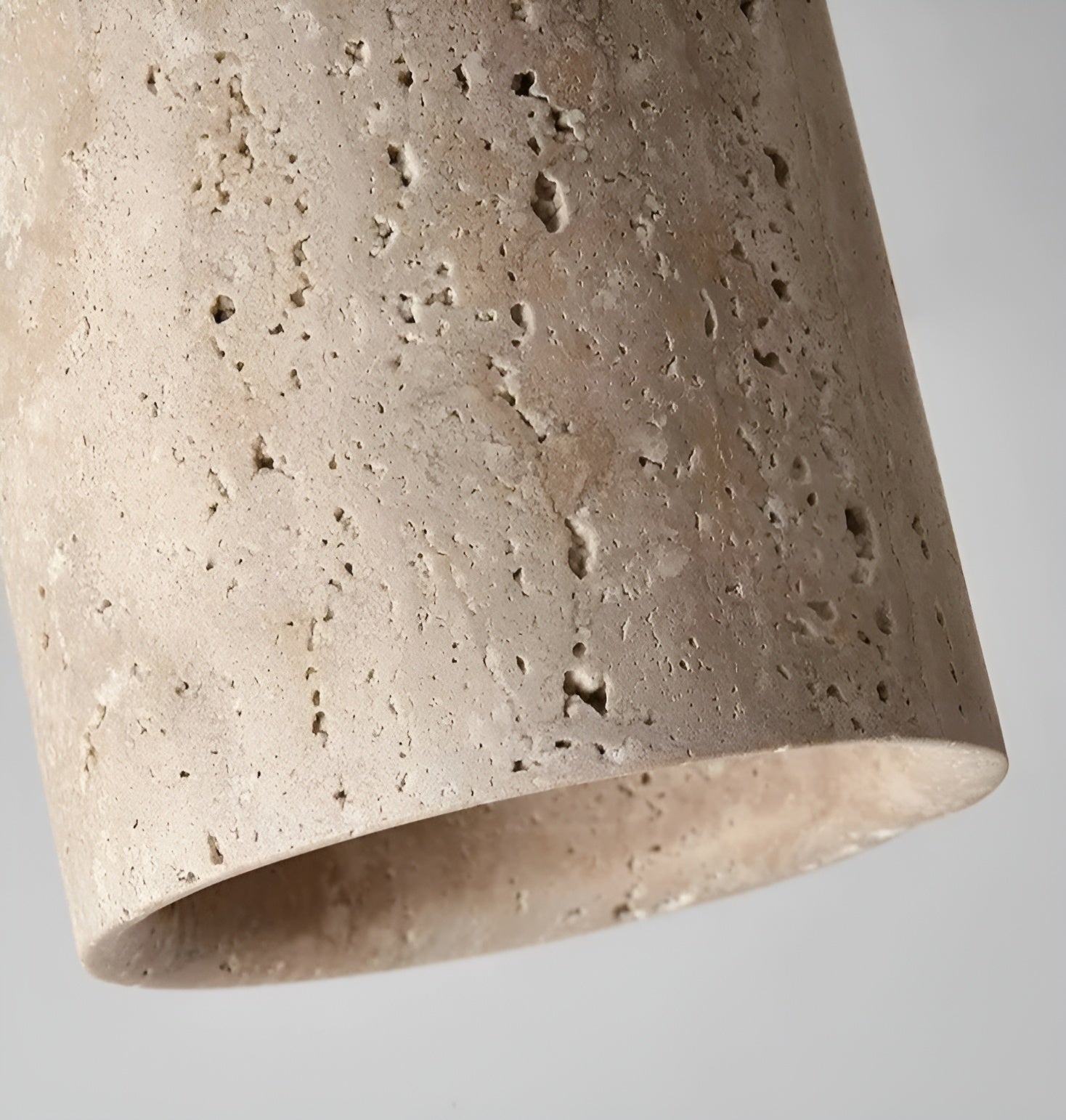 ZenElegance Wabi Sabi Luxe Ceiling Lighting - Natural Travertine LED