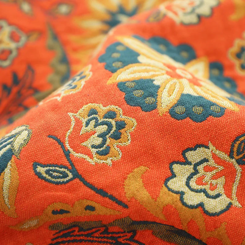 Boho Luxe Cotton Throw - Elegance and Comfort For Your Home