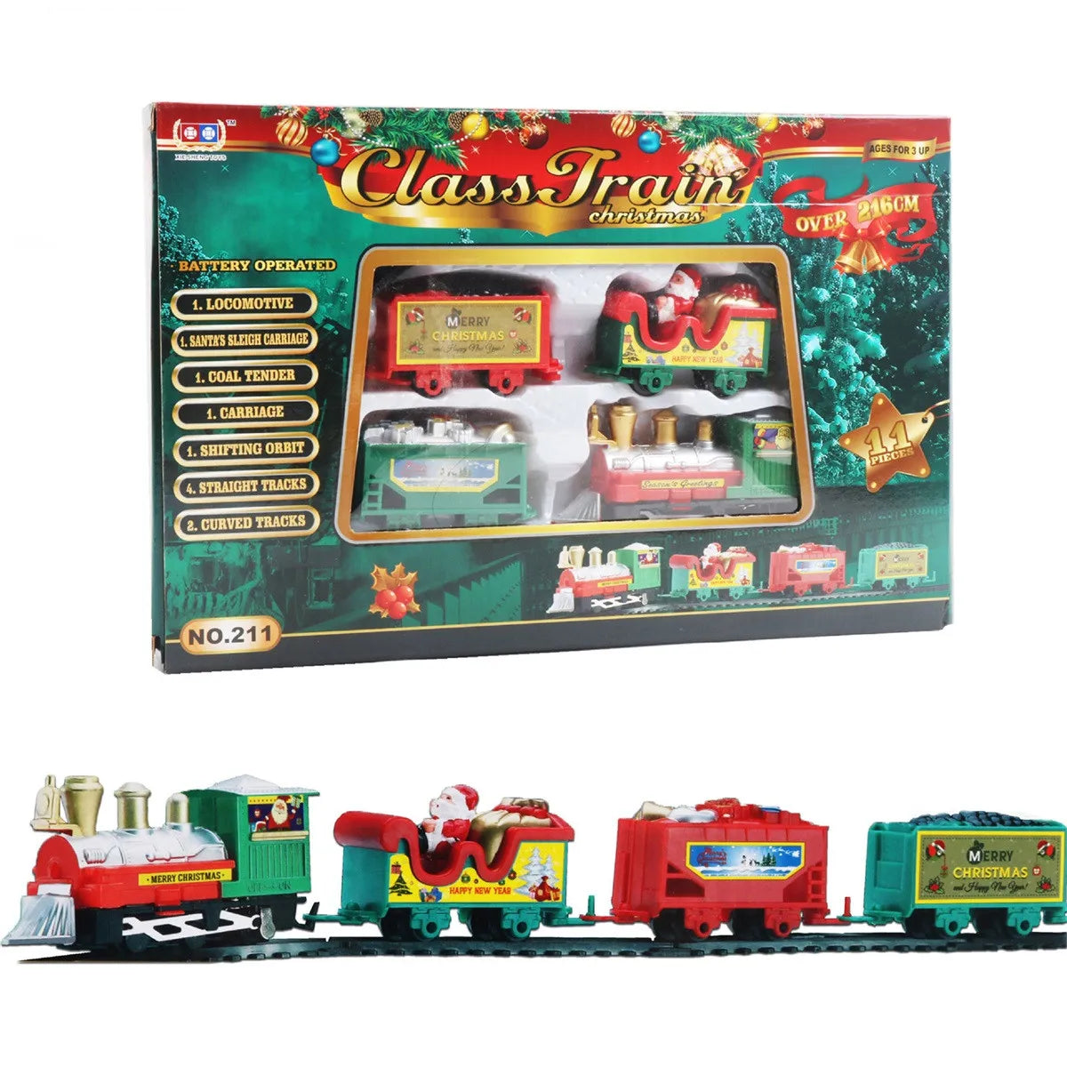 Kerst FeteLocomotive - Captivating Christmas Train Set for the Christmas Tree