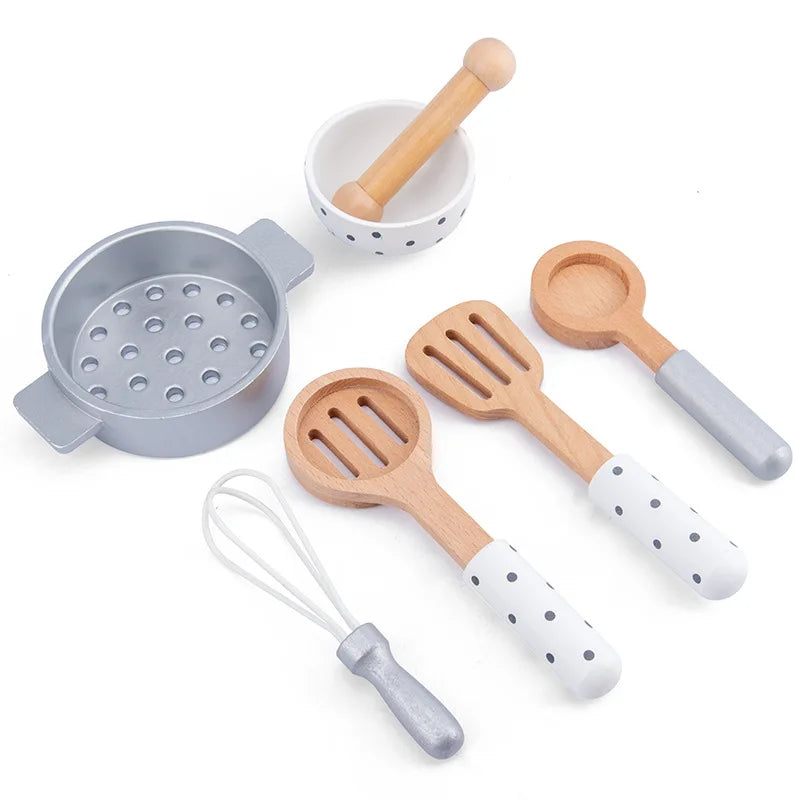 WoodPlay Set – Realistic Wooden Kitchen Playset