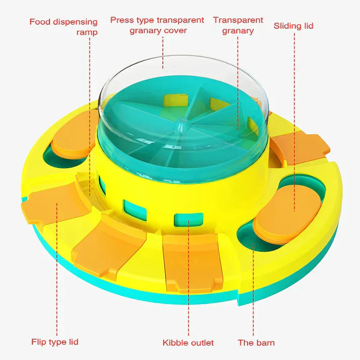PuzzleFeast Pet Feeder - Interactive Feeding Device for Pets