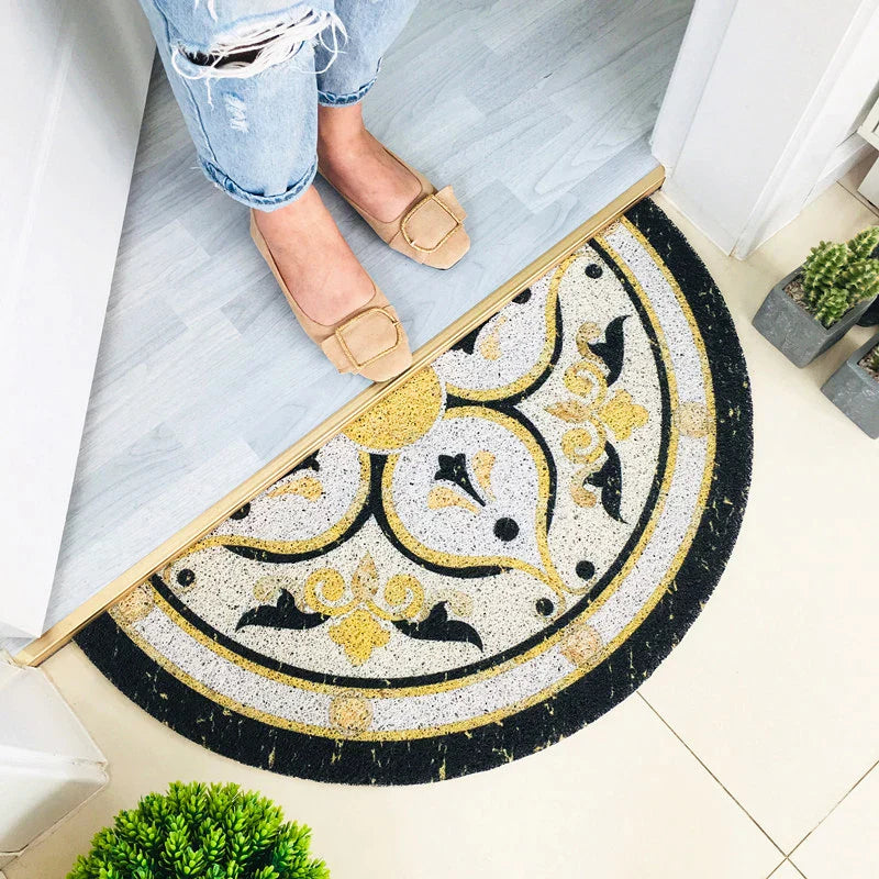 FloraMat - Elegant Half Round Doormat for Your Home