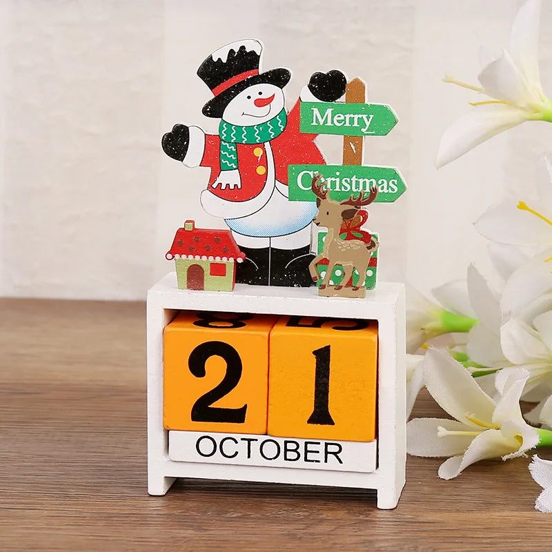 Joyful Countdown Tree - Playful Wooden Christmas Tree