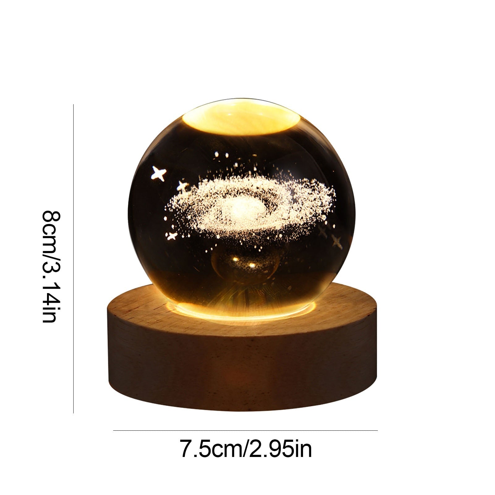 Crystal Light Ball – Captivating Glass Ceramic Atmosphere Lamp for the Home
