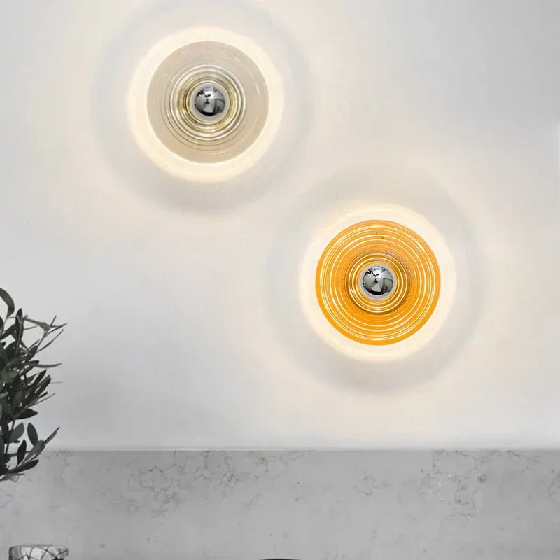 AquaGlow Wall Lamp – LED Lighting with Wave Pattern