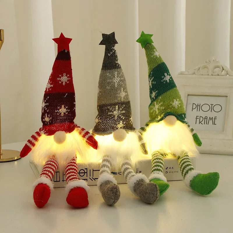Enchanting Illuminated Santa Claus with Luxurious Shine