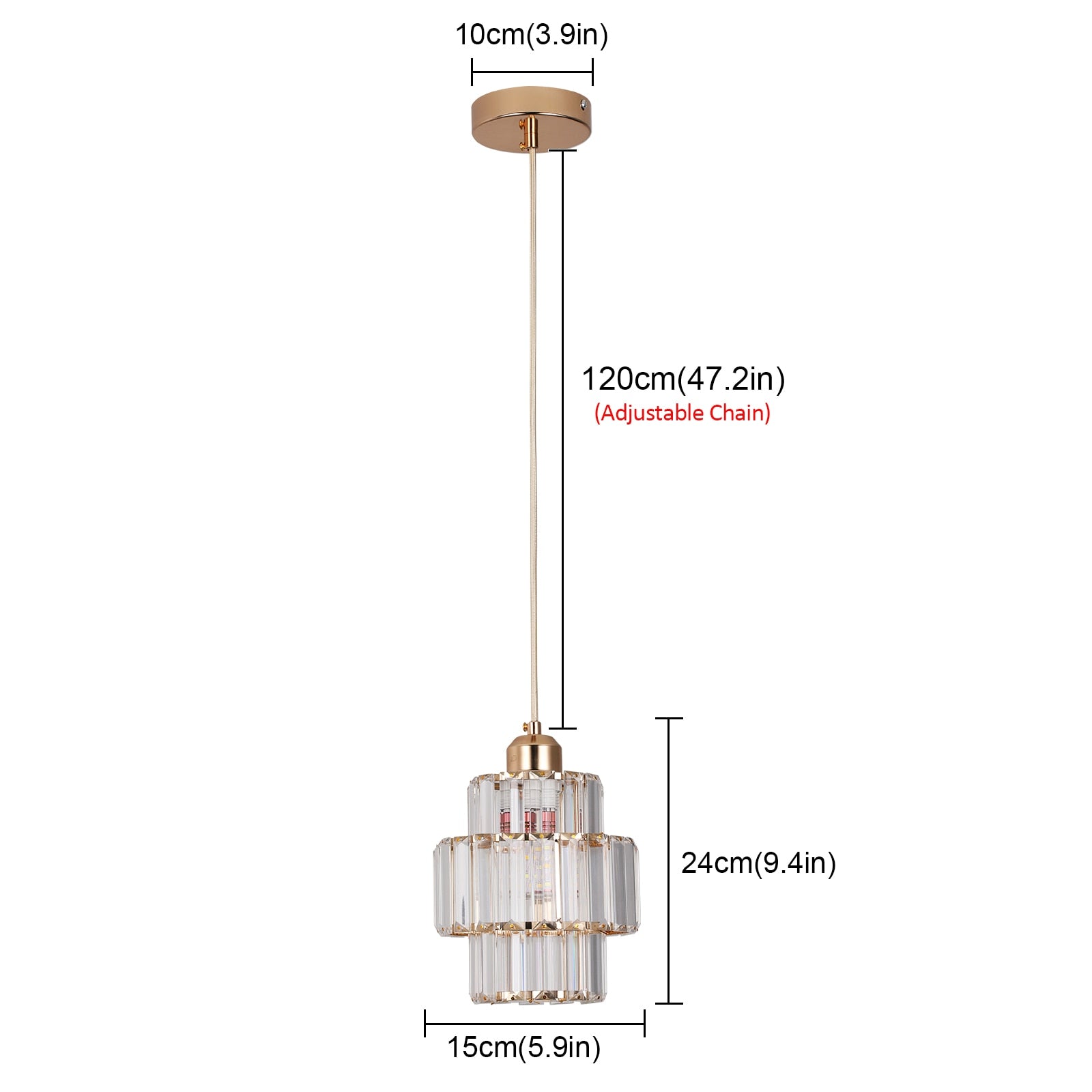 Fernando - Luxurious Crystal Ceiling Lamp for Elegant Spaces