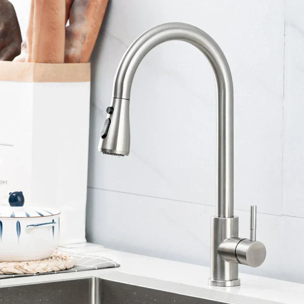 FluidCraft – Stylish Pull-out Kitchen Faucet for Modern Kitchens