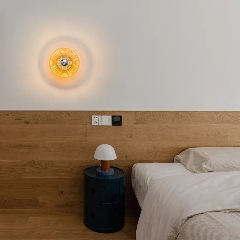 AquaGlow Wall Lamp – LED Lighting with Wave Pattern