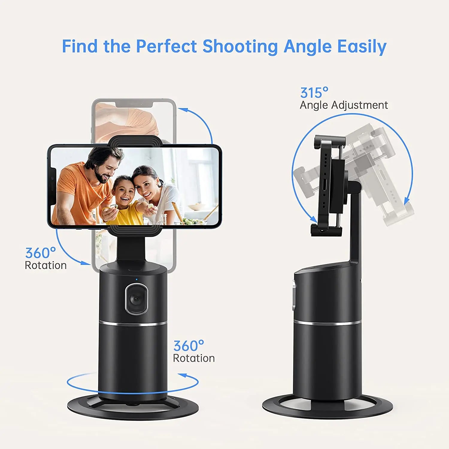 Follow Frame - Automatic phone holder with facial recognition
