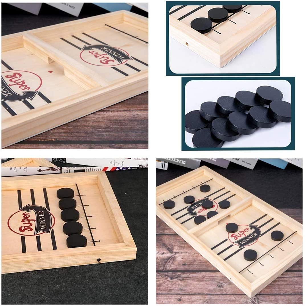 WoodStrike - Wooden Table Hockey Game for Families