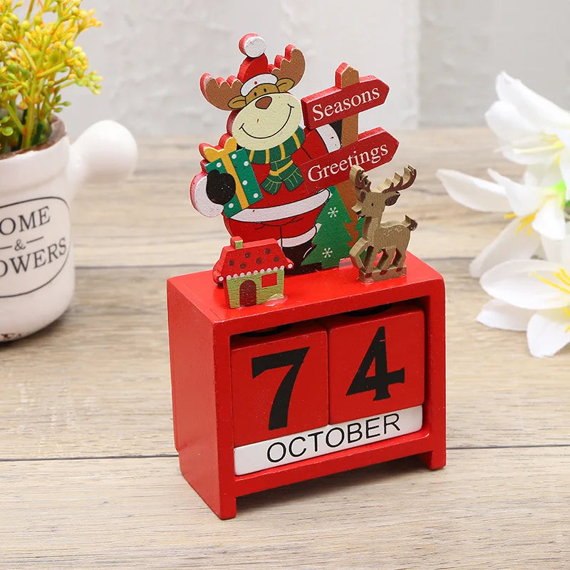 Joyful Countdown Tree - Playful Wooden Christmas Tree
