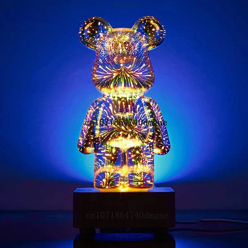 StarBear - Captivating 3D Fireworks Effect Lamp