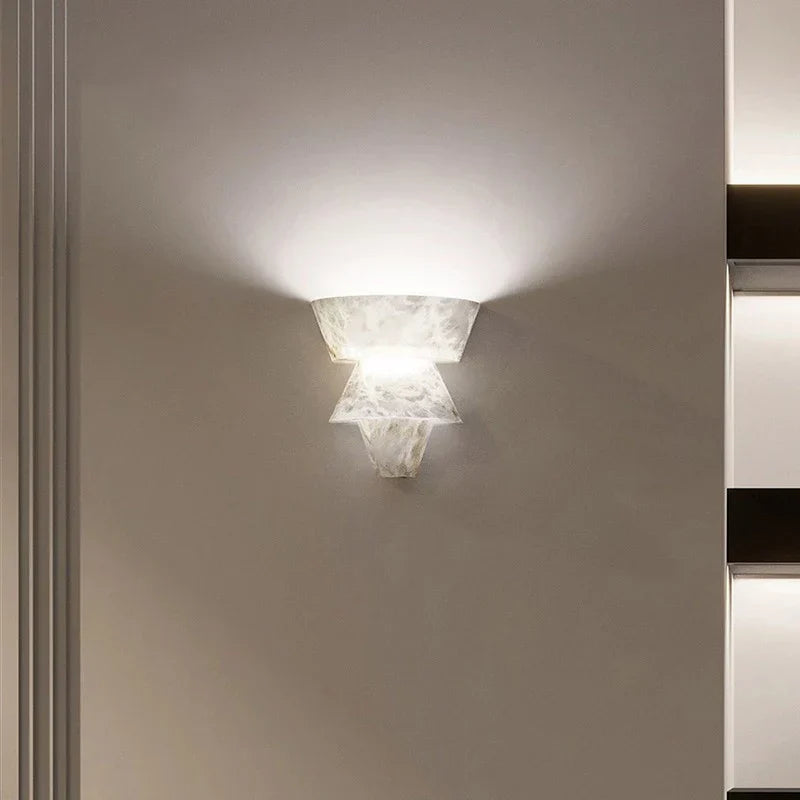 MarbleGlow Wall Lamp – Stylish Natural Stone Wall Lighting