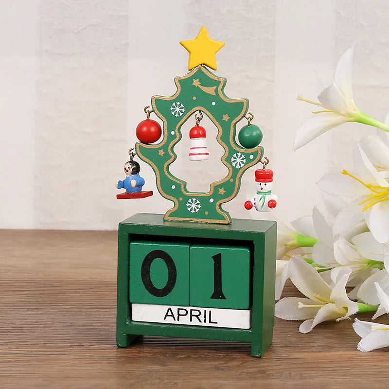 Joyful Countdown Tree - Playful Wooden Christmas Tree