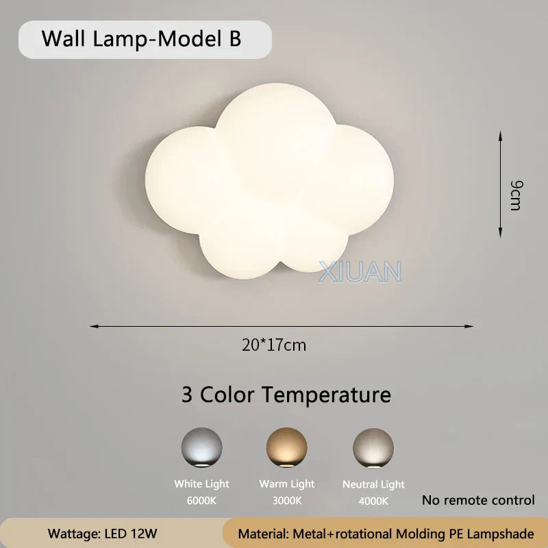 WhiteCloud Lamp – Stylish LED Wall Light for Children