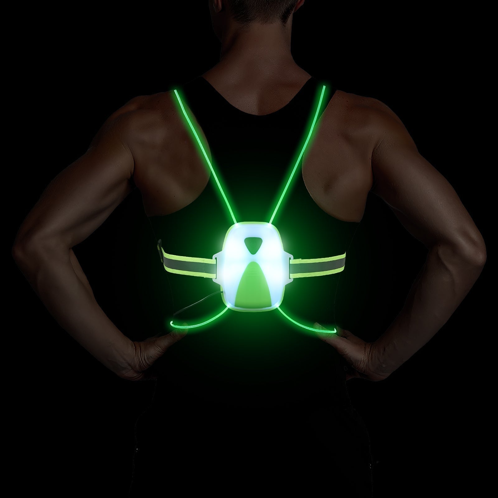ReflectGlow - Illuminated running safety vest for outdoor use