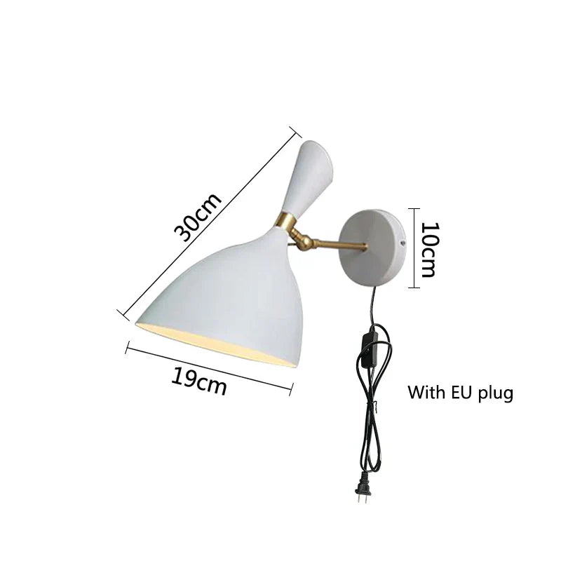 Luminous Haven – Industrial LED Bedside Lamp for the Bedroom