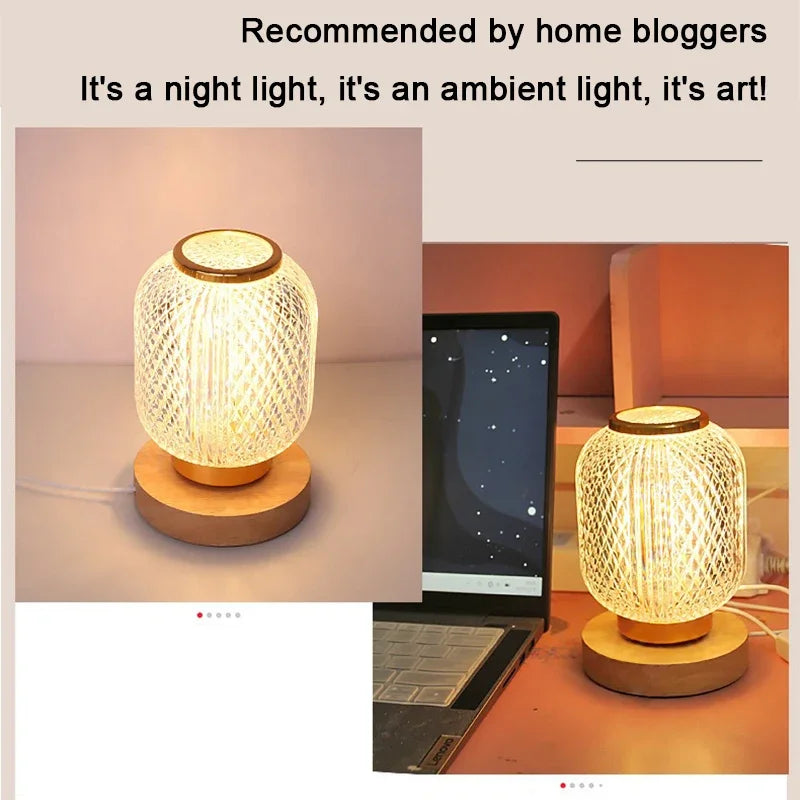 Dimmable Crystal Table Lamp - Stylish Golden Dimmable Table Lamp with Luxurious Crystal Design