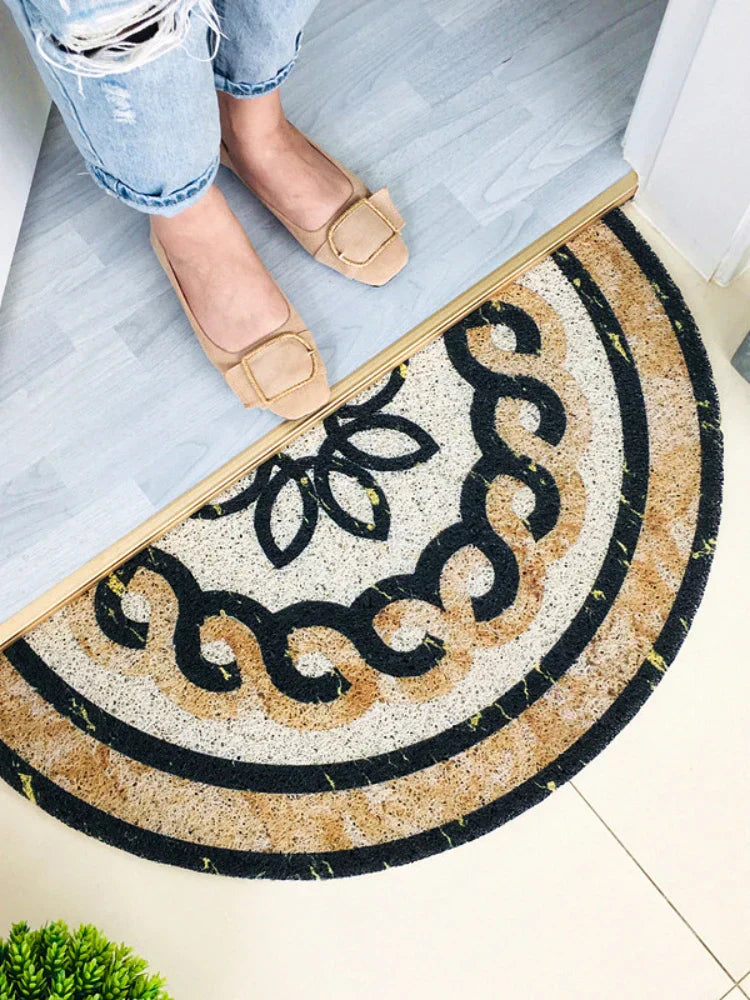 FloraMat - Elegant Half Round Doormat for Your Home