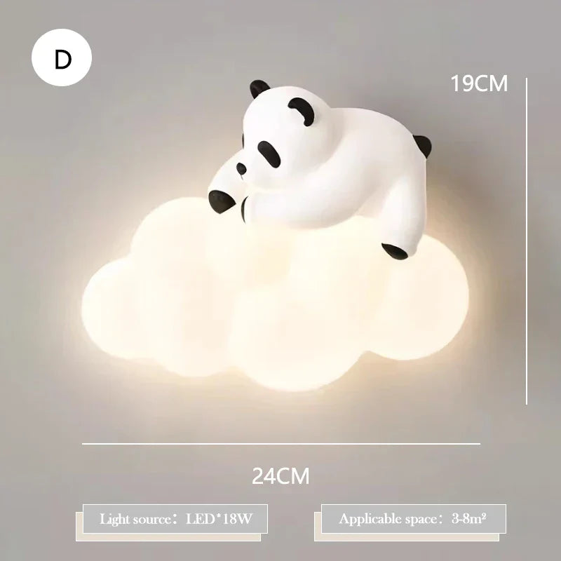 PandaGlow Lamp - Lovely LED Wall Light for Children