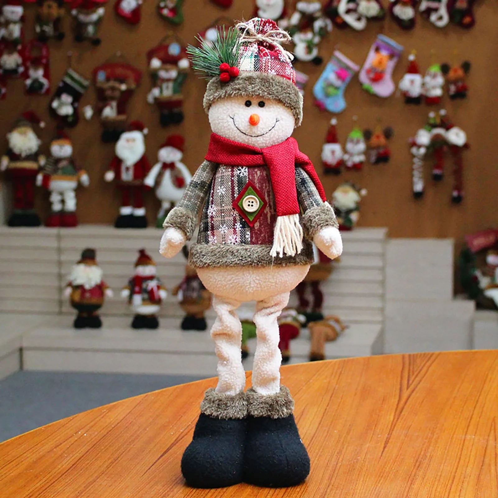 FeteLegere Plush Christmas Figures - Cute Christmas Figures for Kids