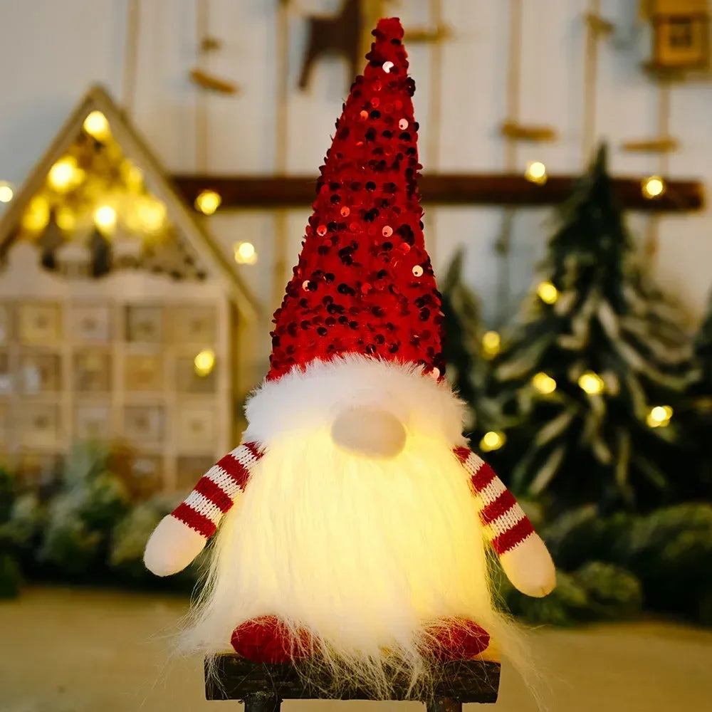NoelGnome Christmas Gnome - Charming Illuminated Christmas Decoration for the Home