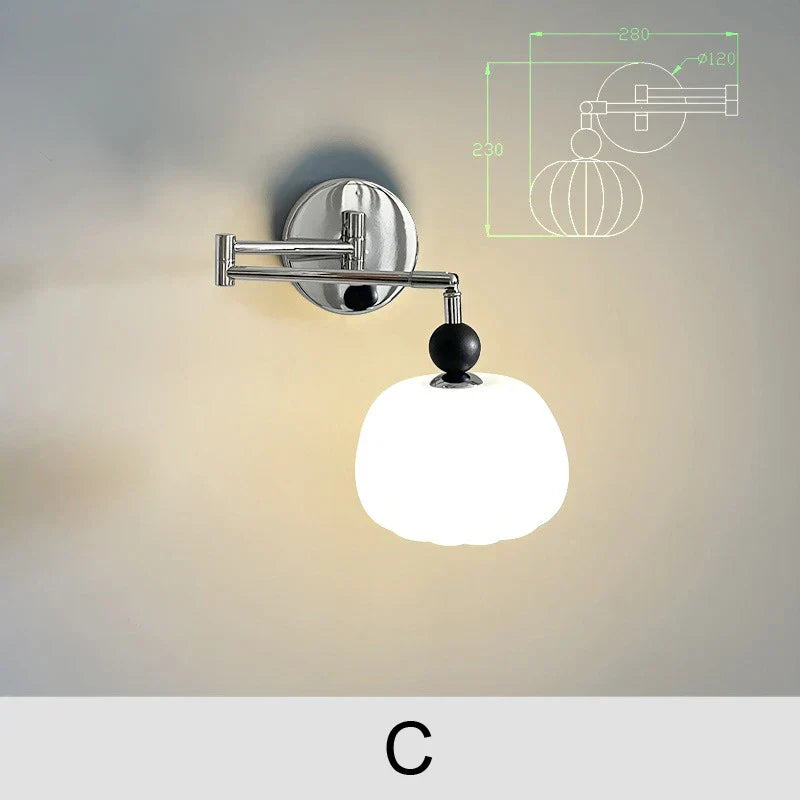 Telescopic Lamp – Adjustable Retro Bedside Lamp with Reading Function