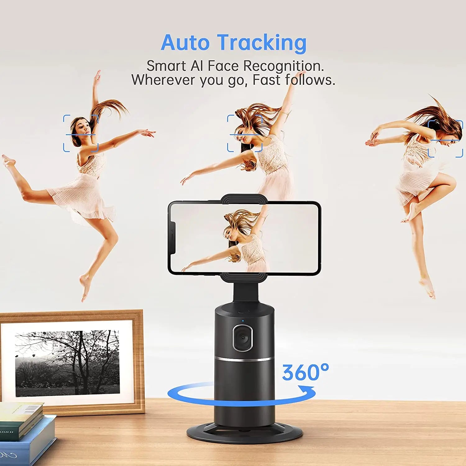 Follow Frame - Automatic phone holder with facial recognition