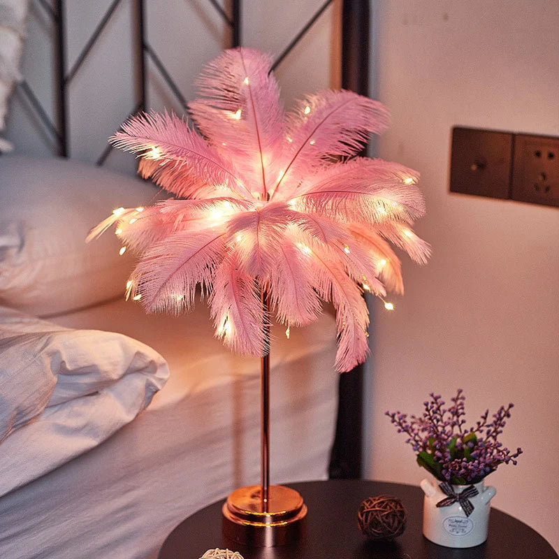 Featherlight™ - Wireless Desk Lamp with Feathers