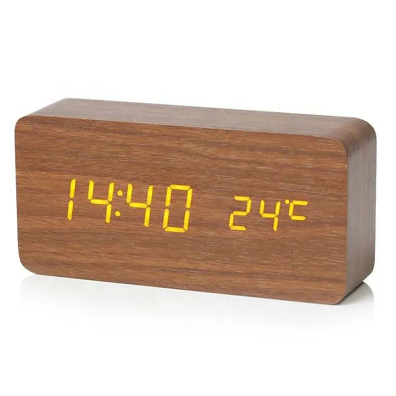 WoodTime – Natural Wood Digital Clock