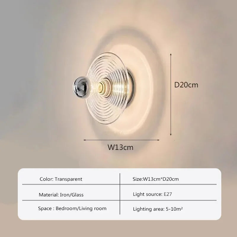 AquaGlow Wall Lamp – LED Lighting with Wave Pattern