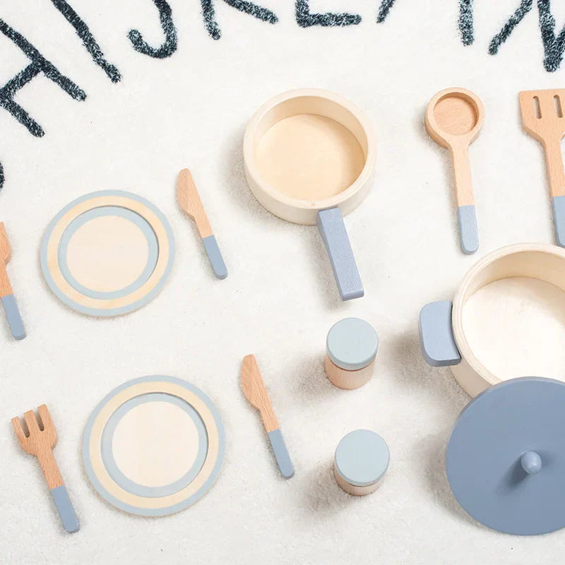 MiniCook Set – Wooden Kitchen Accessories for Kids