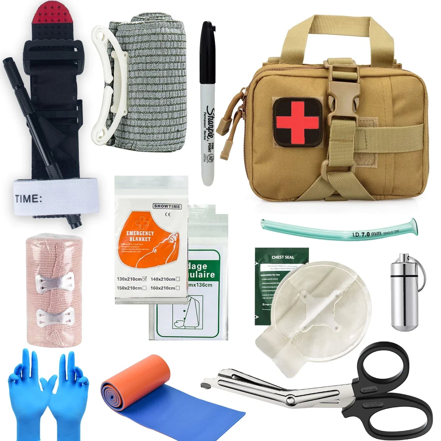 MedShield - Complete Trauma First Aid Kit for Emergency Care