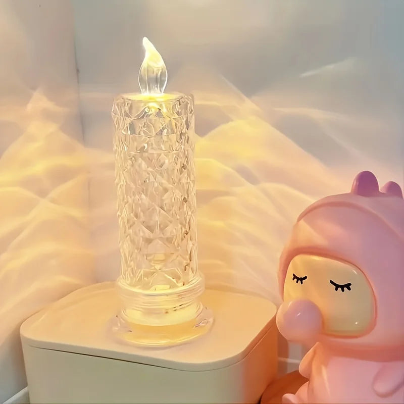 Enchanting Glow Light Table Lamp - Flameless LED Mood Lights