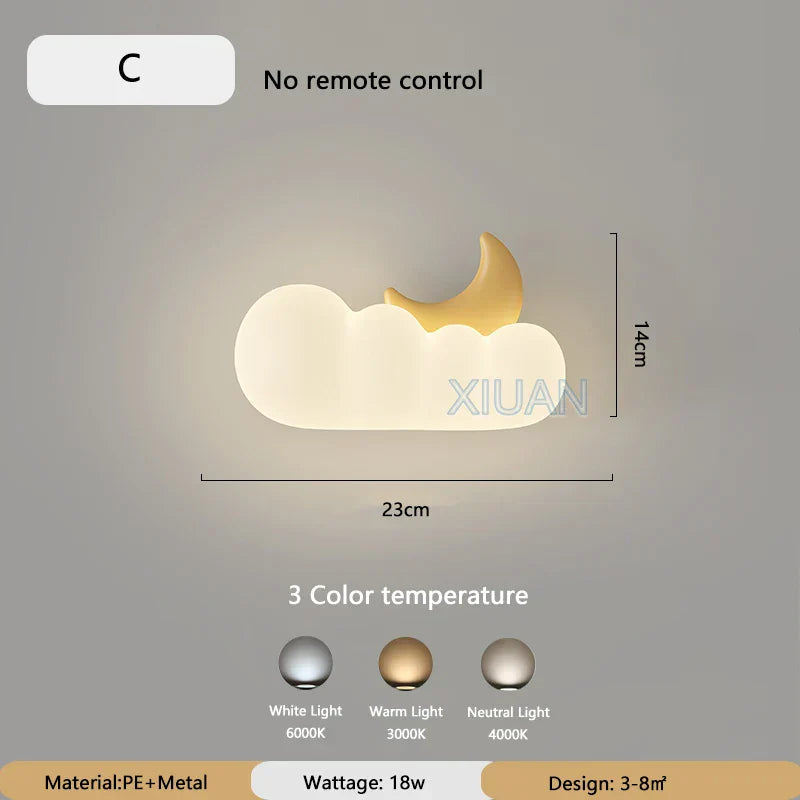 KidsDream Lampa - Lekfull LED Vägglampa för Barnrum