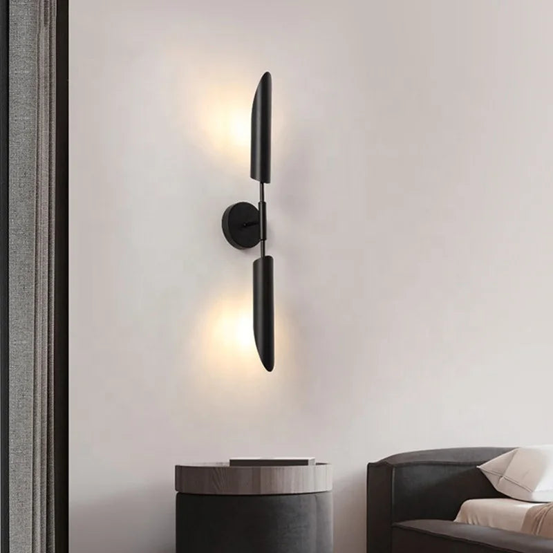 LuxeGlam - Gold Industrial Wall Lamp for Home and Hotel
