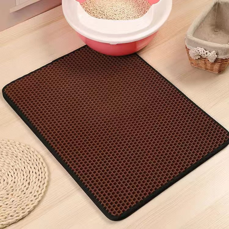NonSlipPurrfect - Stylish Cat Litter Mat for Dry Floors